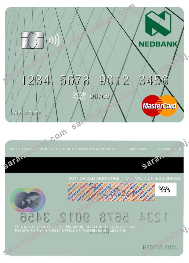 Lesotho Nedbank mastercard